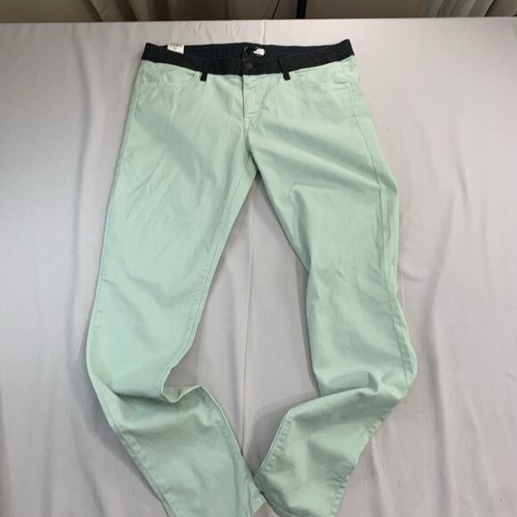 Mother The Looker Prep. Scoop Denim Jeans Women’s Size 30 Mint Green - Picture 8 of 10